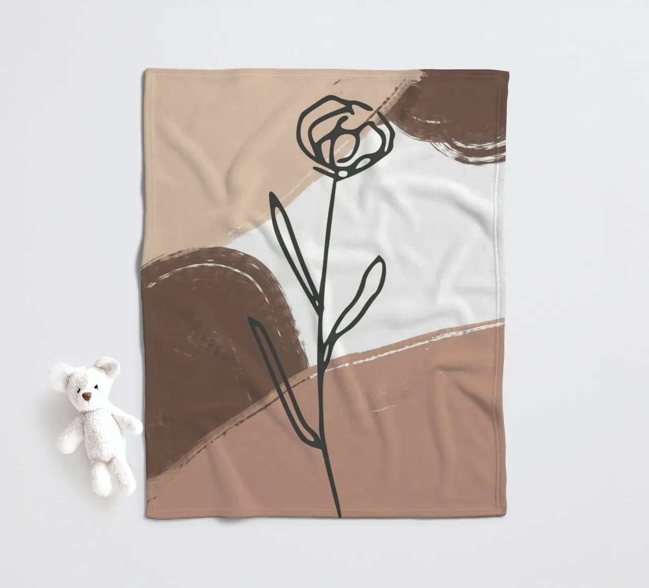 rose design abstract background coperta in pile da vintageshop