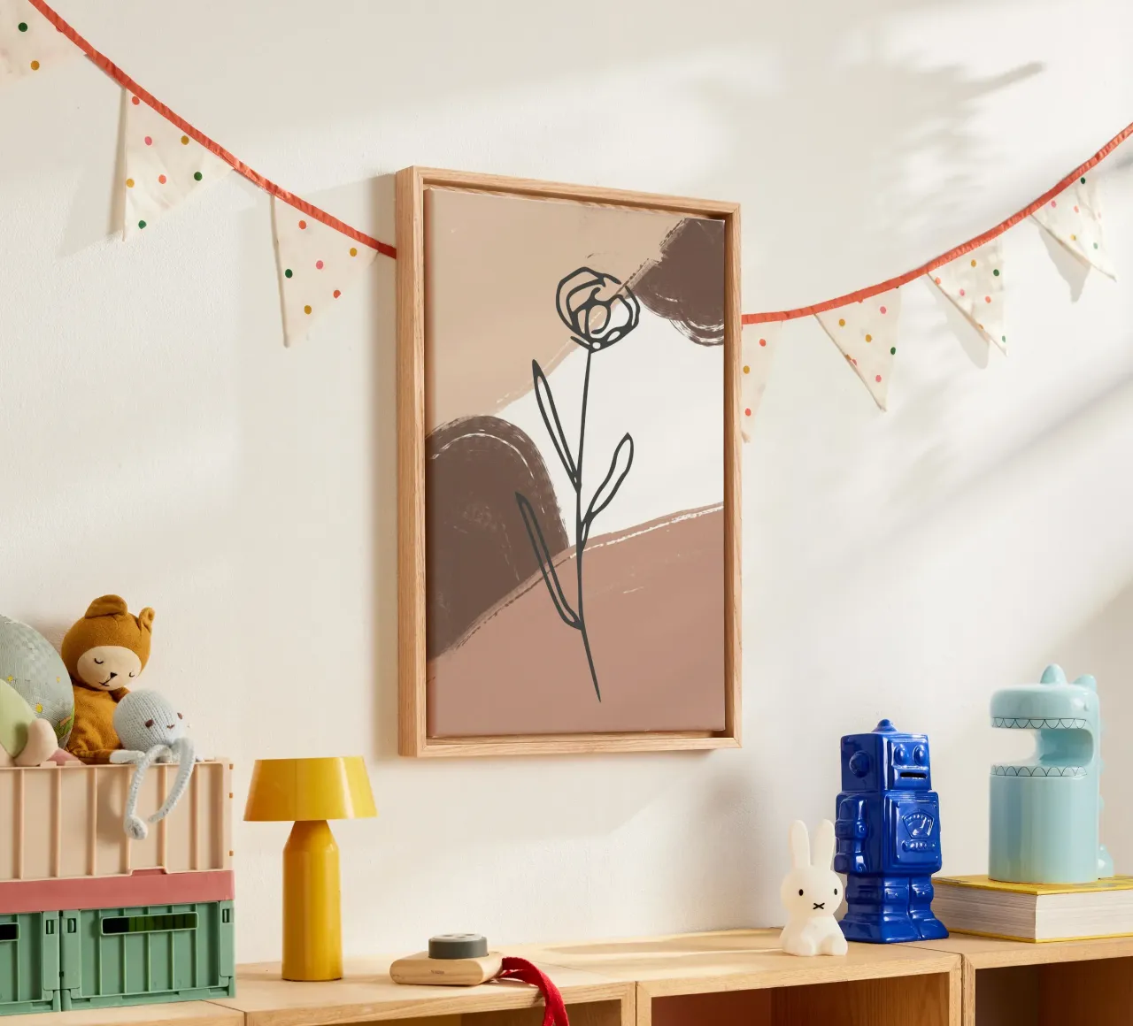 rose design abstract background tela con Cornice a cassetta da vintageshop
