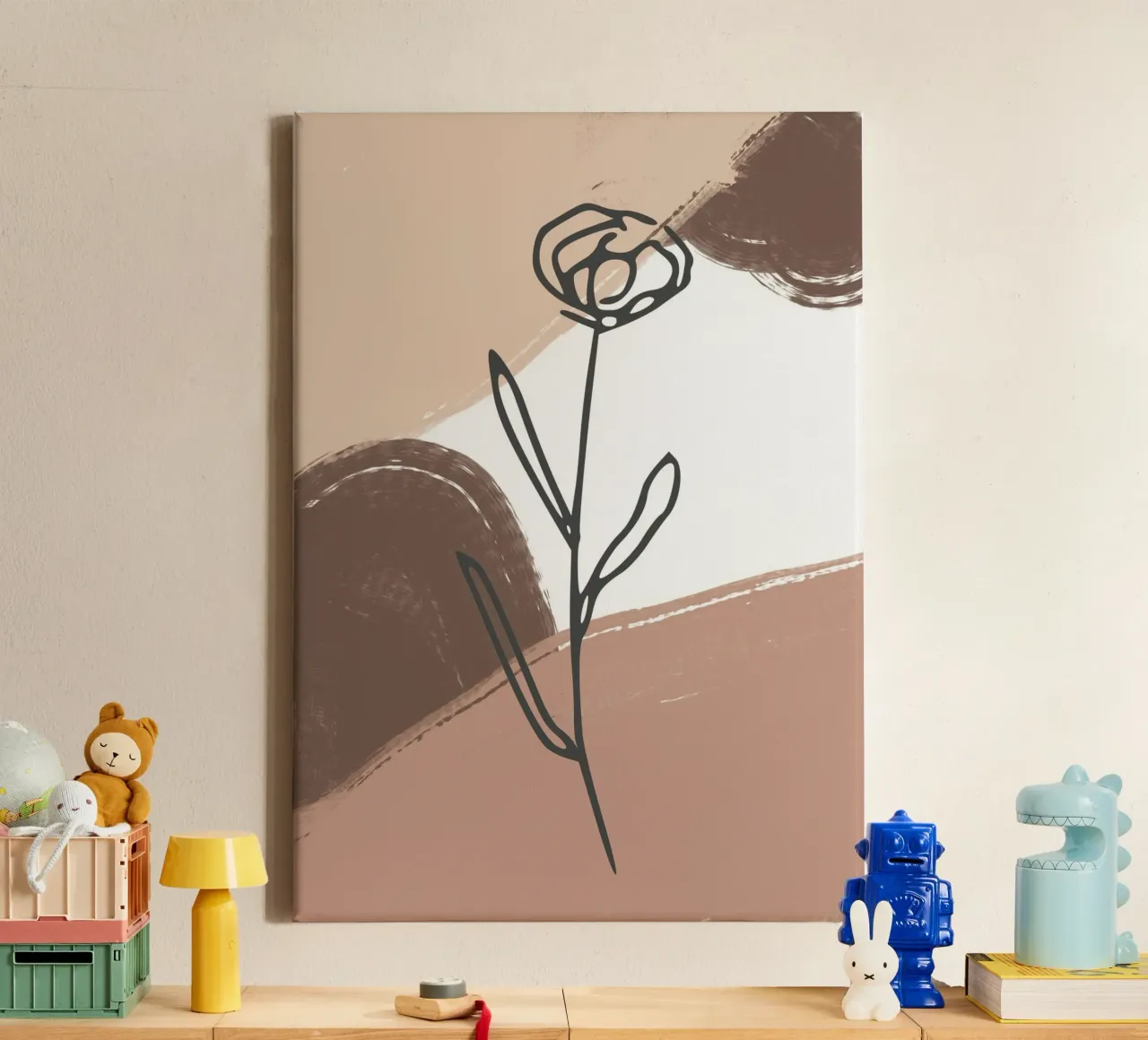 rose design abstract background tela con Cornice a cassetta da vintageshop