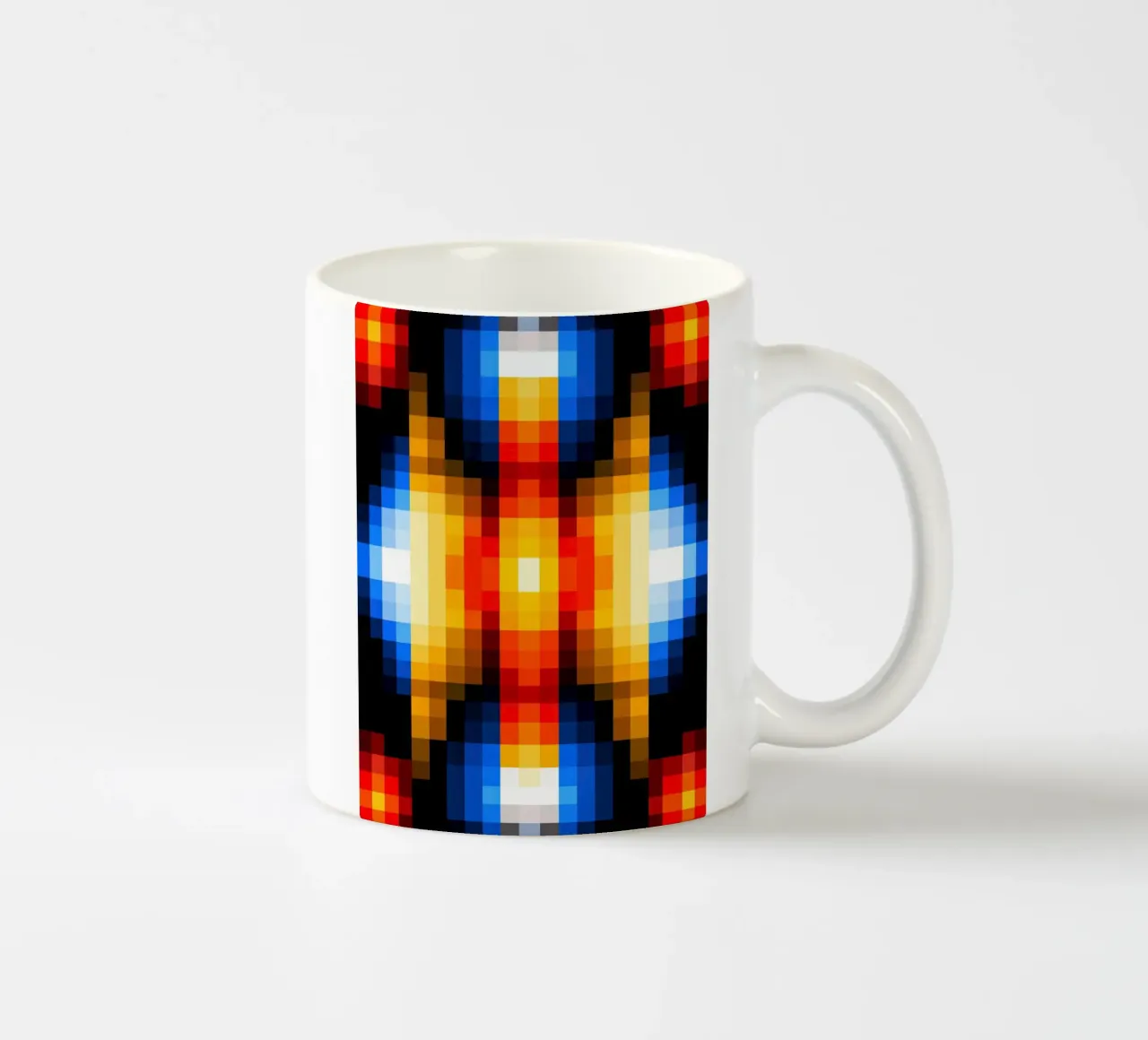 Mandala del computer retrò | Centrale elettrica visiva tazza in ceramica da Autofocus