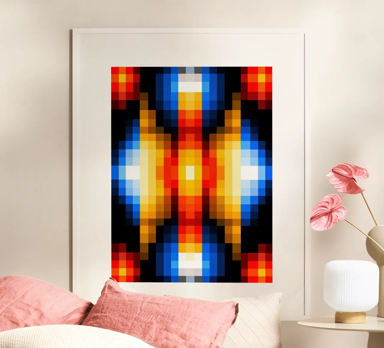 Mandala del computer retrò | Centrale elettrica visiva poster da Autofocus