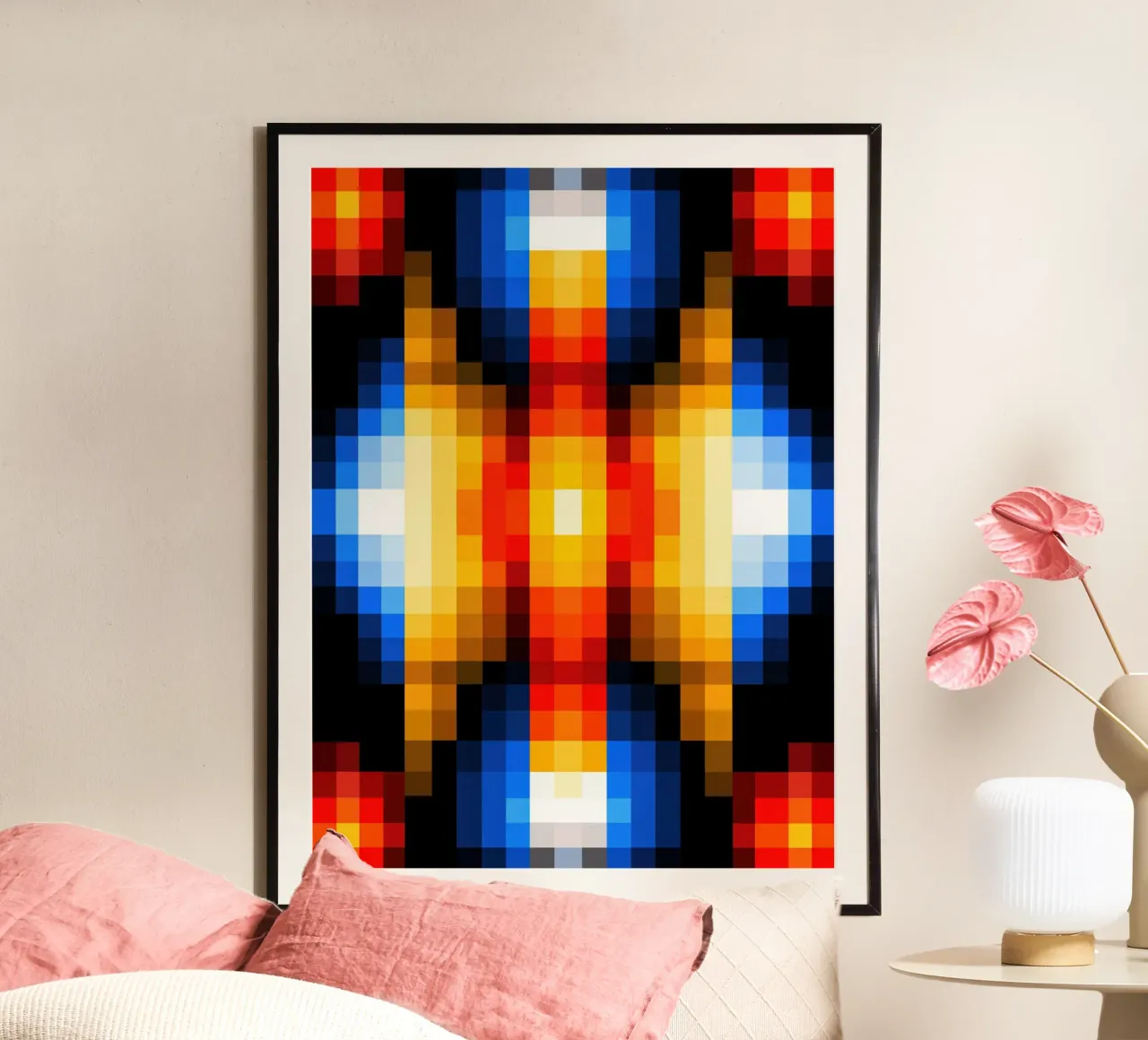 Mandala del computer retrò | Centrale elettrica visiva poster da Autofocus