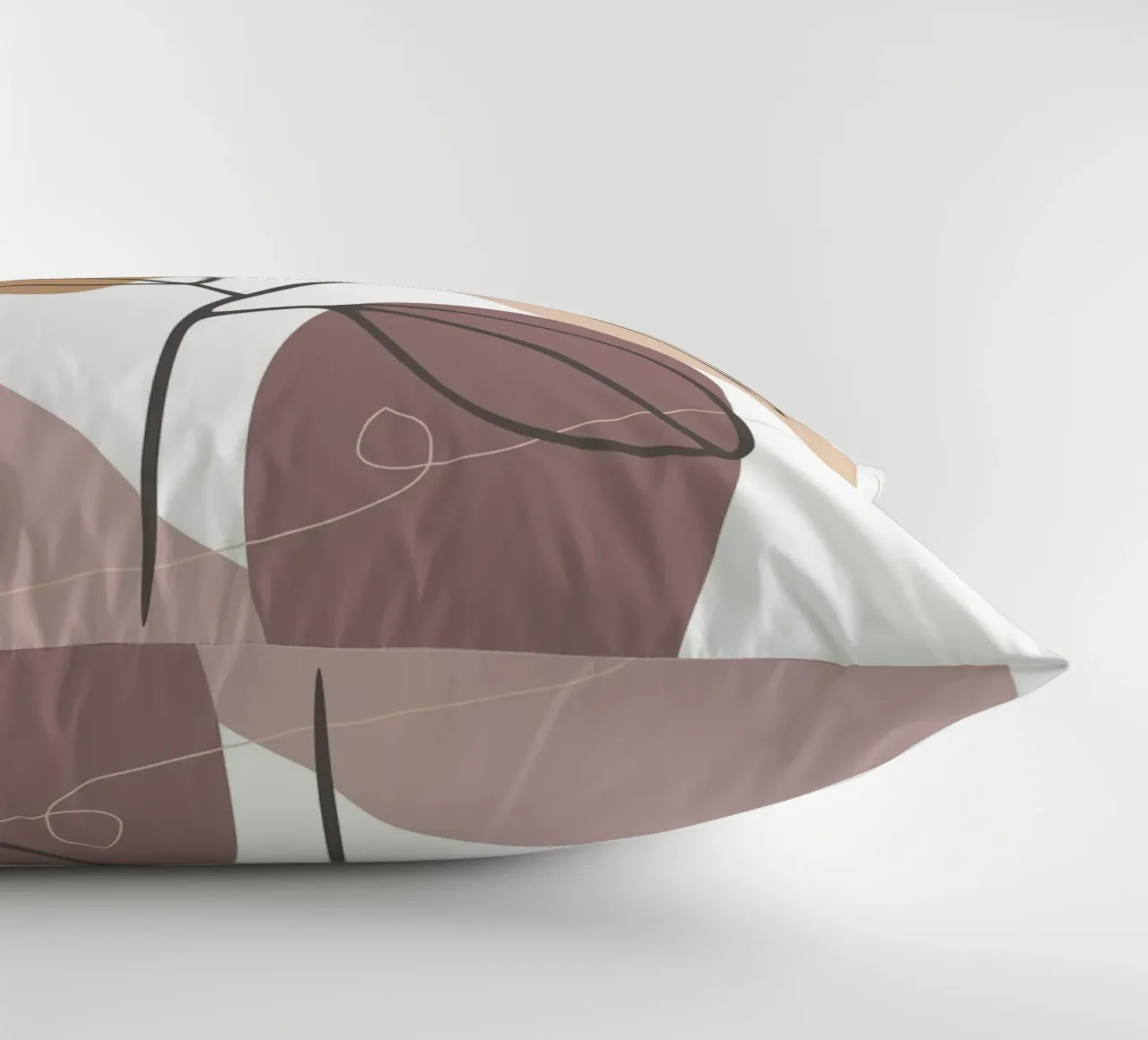 rose drawing abstract background circles cuscino da vintageshop