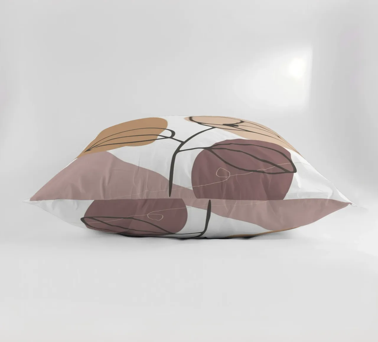 rose drawing abstract background circles cuscino da vintageshop