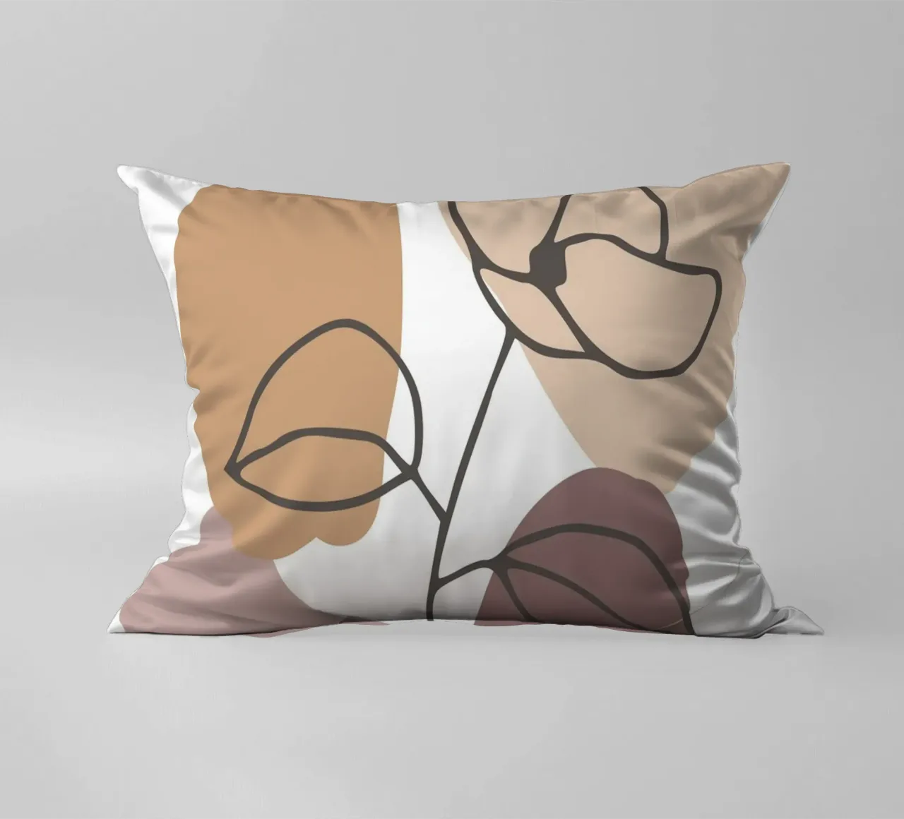 rose drawing abstract background circles cuscino da vintageshop