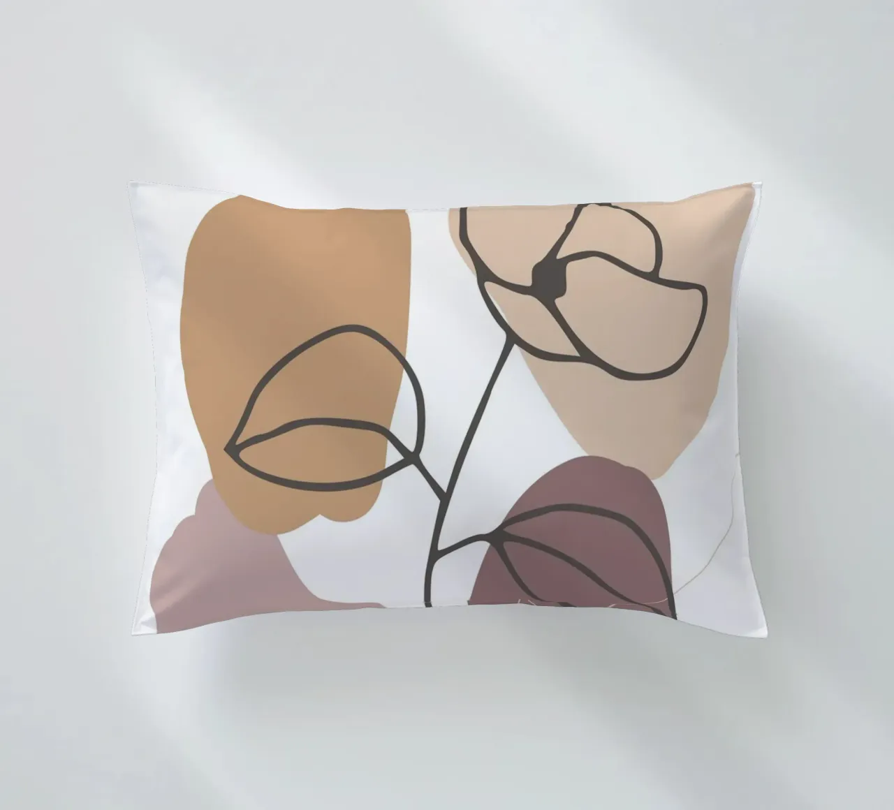 rose drawing abstract background circles cuscino da vintageshop