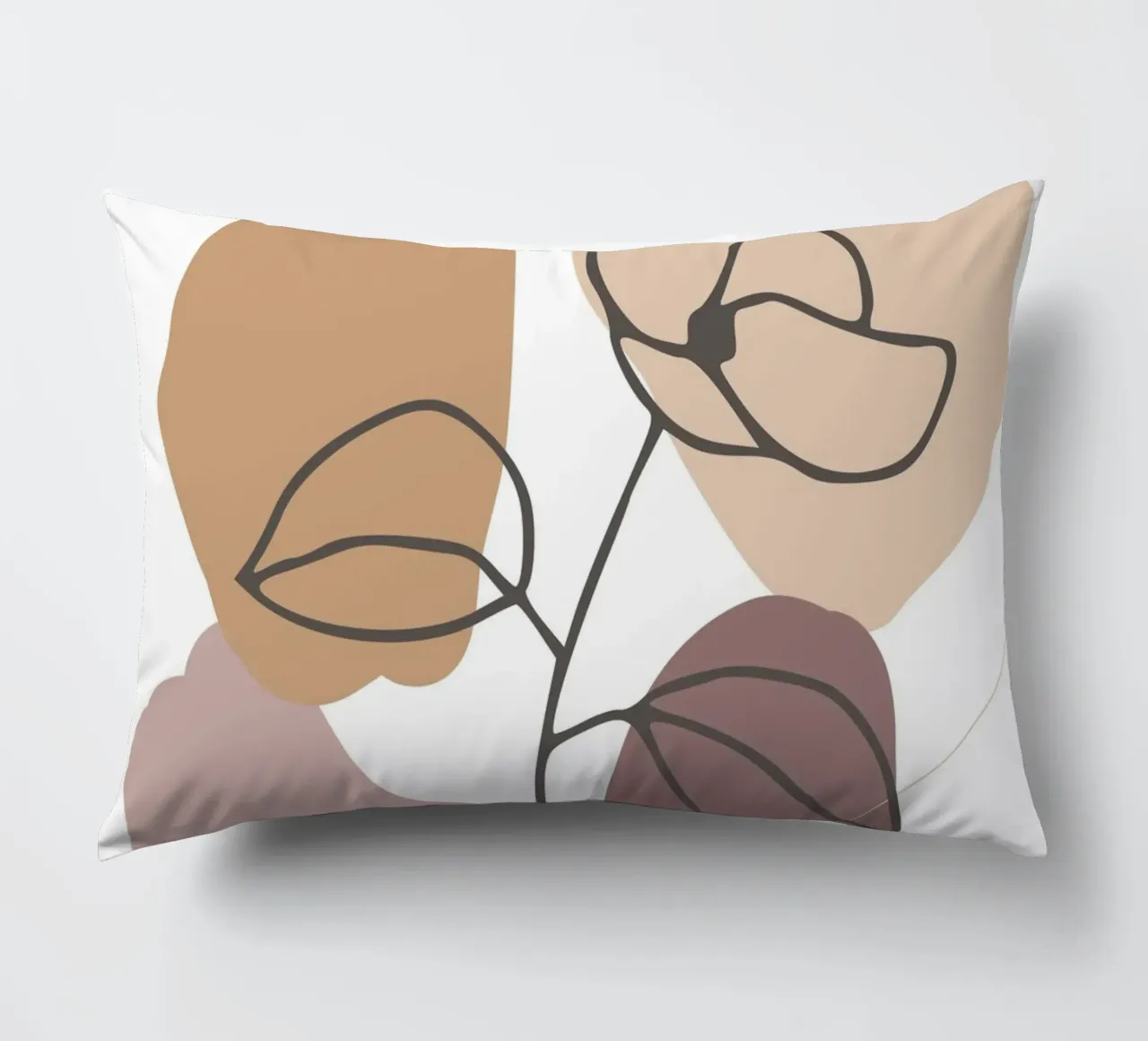 rose drawing abstract background circles cuscino da vintageshop