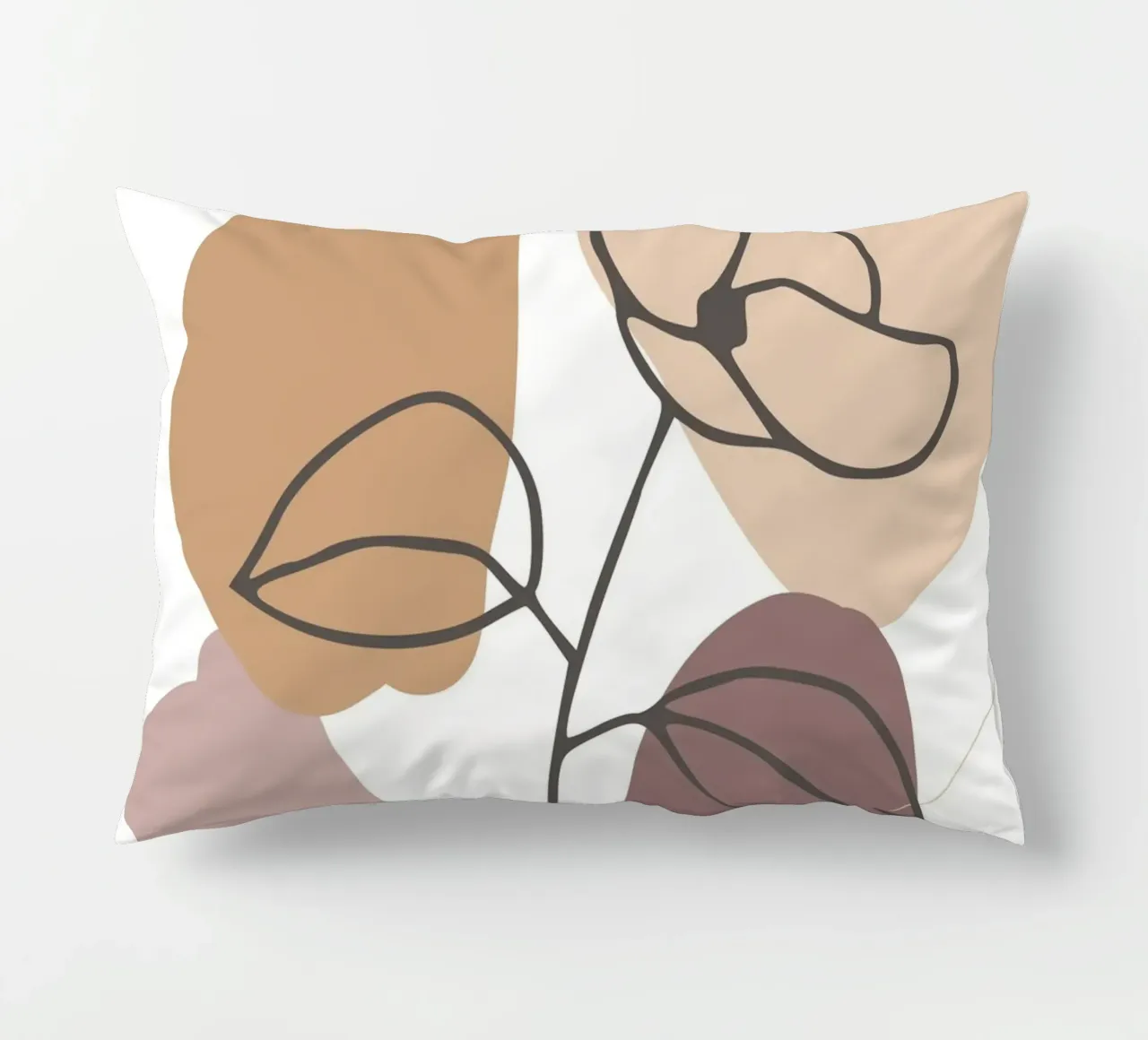 rose drawing abstract background circles cuscino da vintageshop