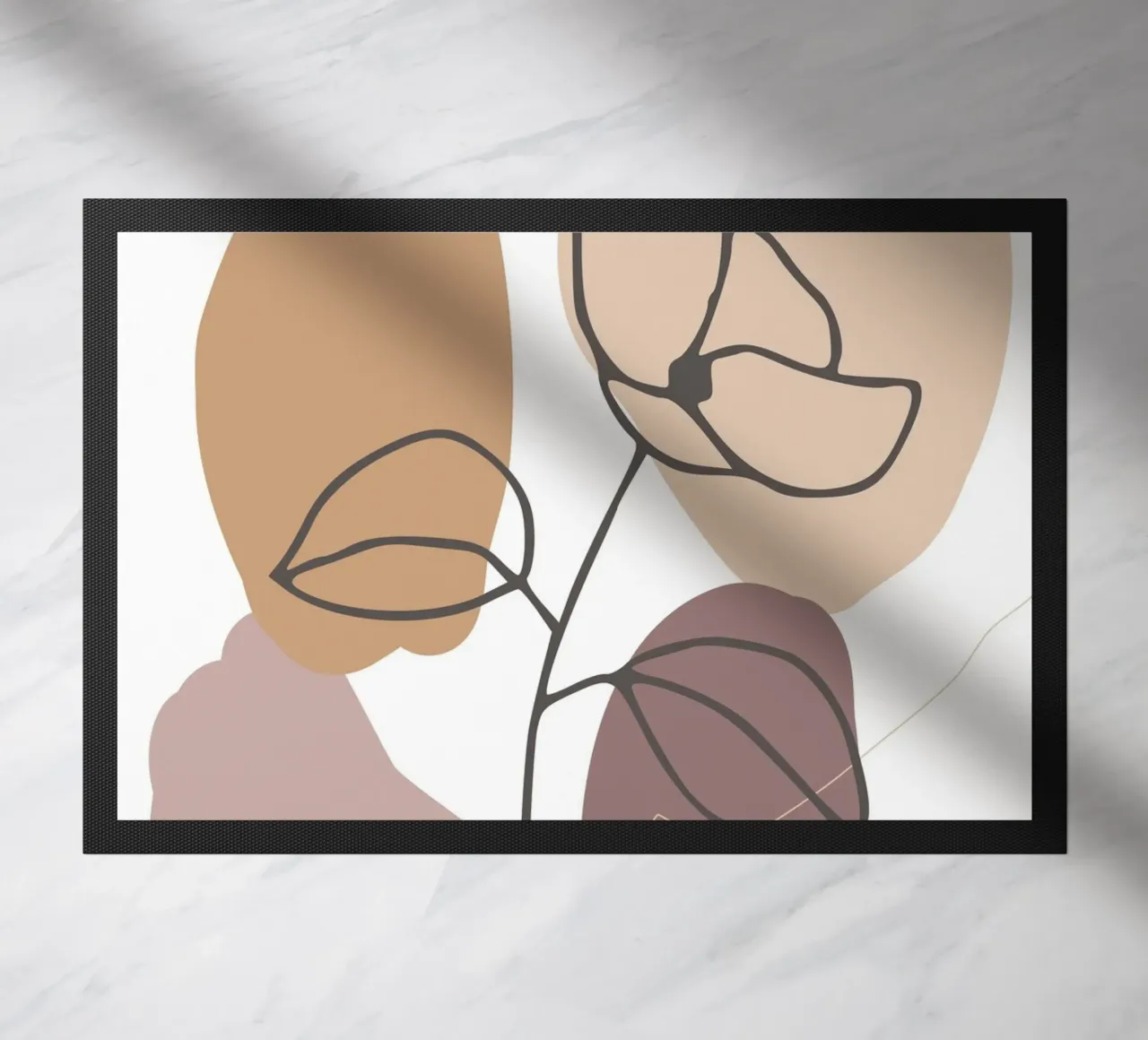 rose drawing abstract background circles zerbino da vintageshop