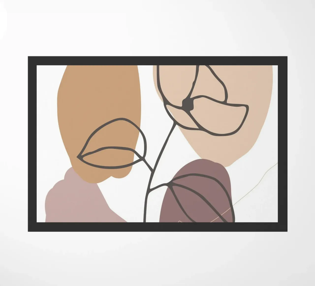 rose drawing abstract background circles zerbino da vintageshop