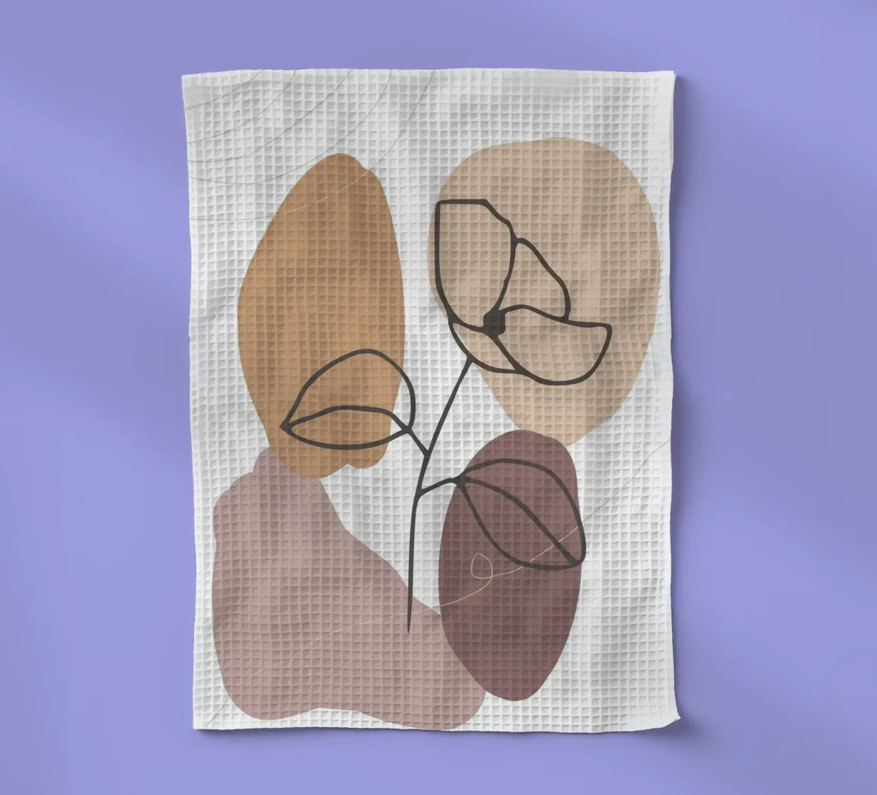 rose drawing abstract background circles canovaccio da cucina da vintageshop