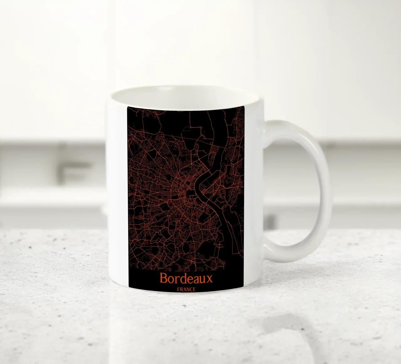 Bordeaux tazza in ceramica da MiMap
