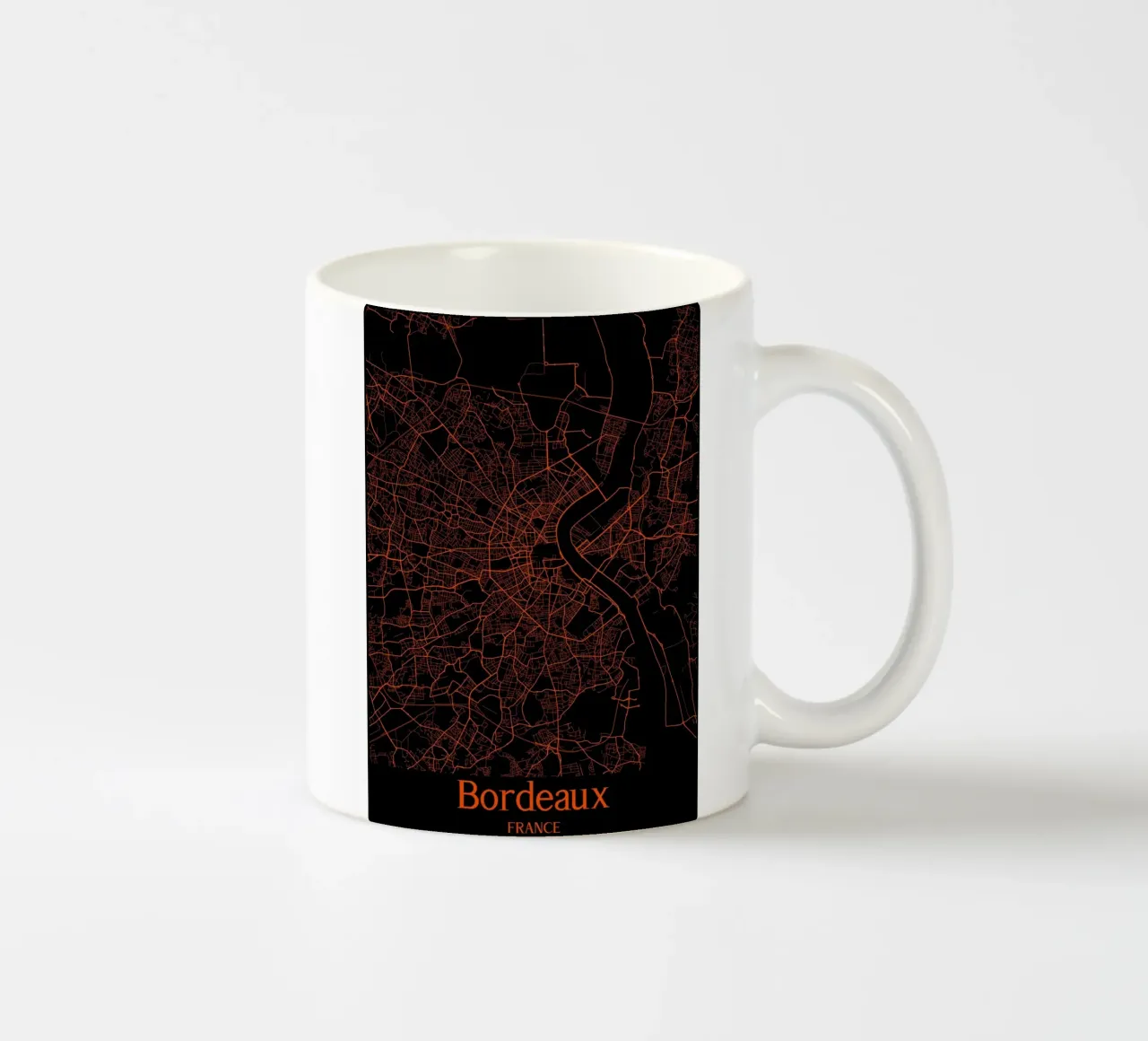 Bordeaux tazza in ceramica da MiMap
