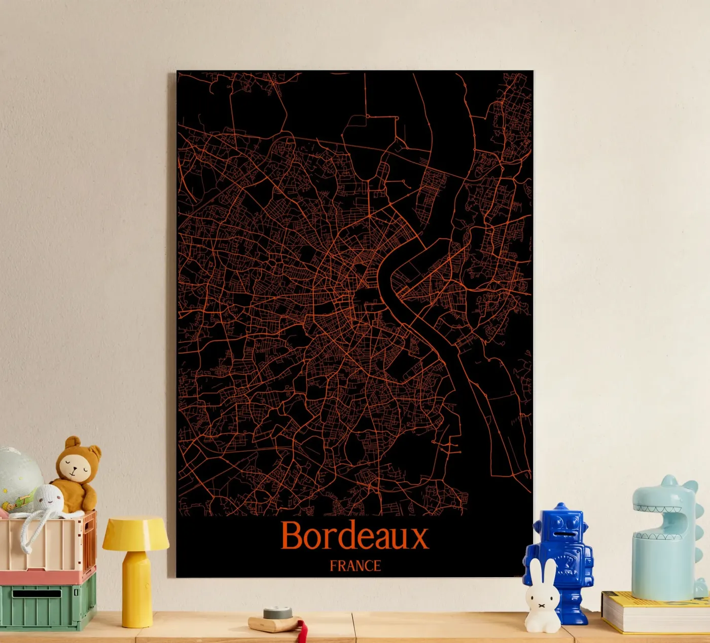 Bordeaux acryl van MiMap