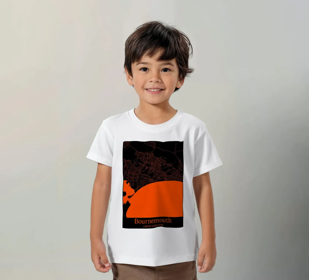 Bournemouth t-shirt bambini da MiMap