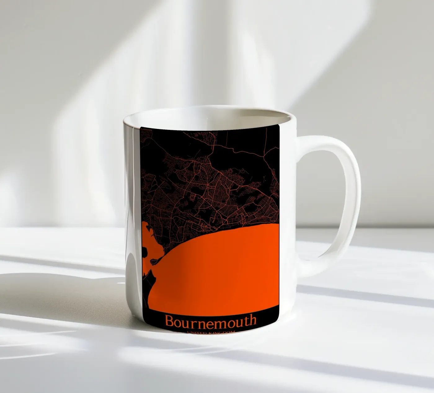 Bournemouth ceramic mug by MiMap