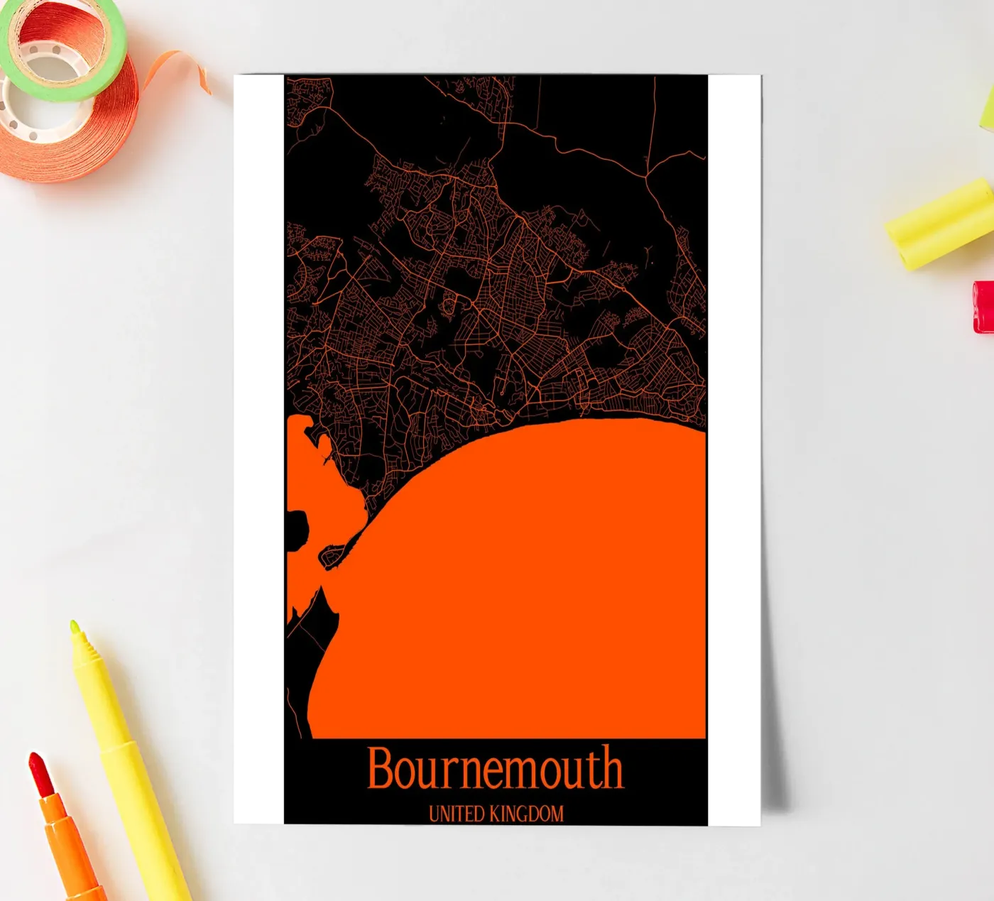 Bournemouth stickervel van MiMap