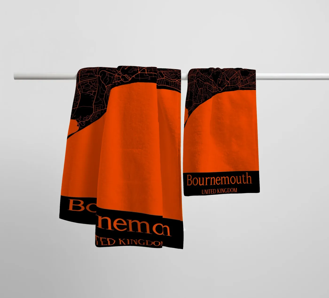 Bournemouth badhanddoek van MiMap