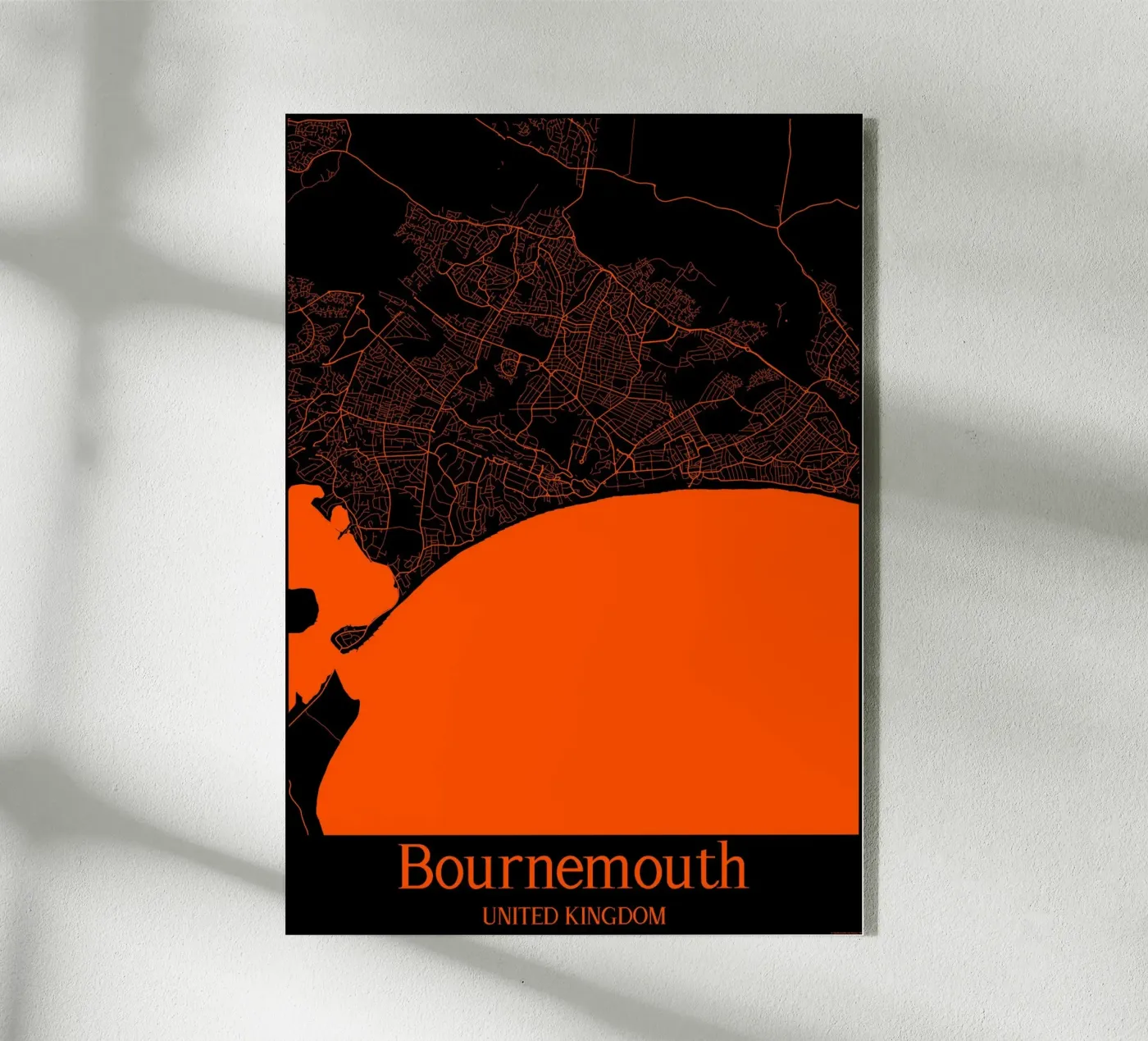 Bournemouth Acryl-Glas von MiMap