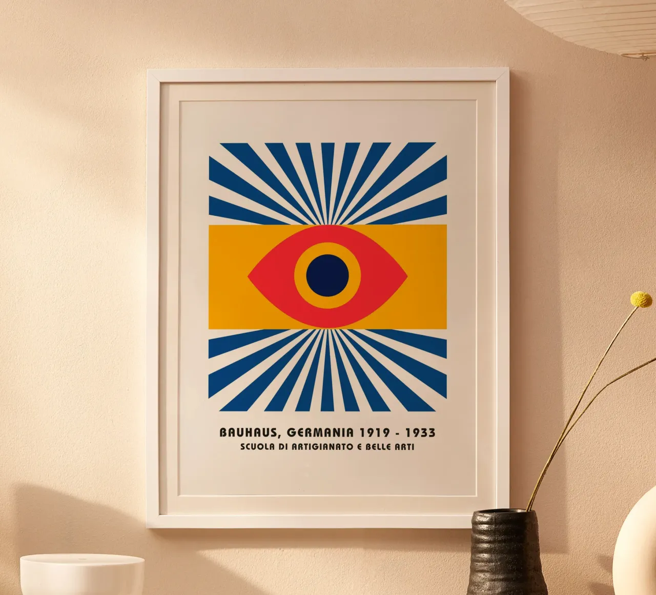 Poster Bauhaus - Grafica Occhi e Raggi poster da Studio Vibe