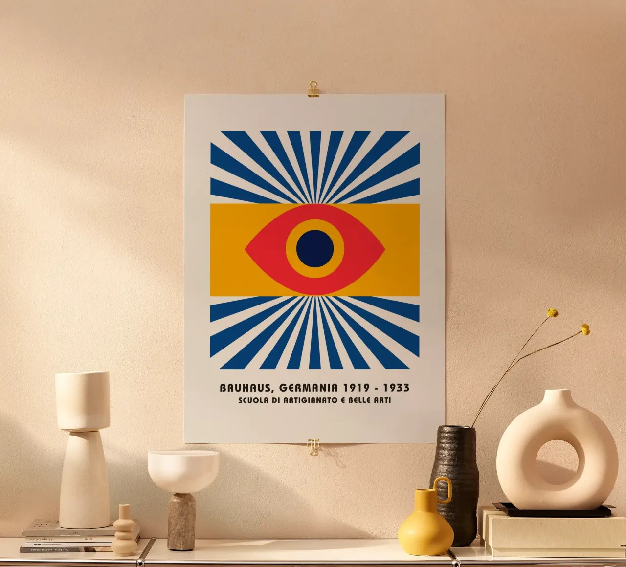 Poster Bauhaus - Grafica Occhi e Raggi poster da Studio Vibe