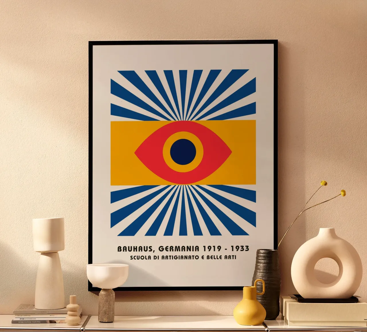 Poster Bauhaus - Grafica Occhi e Raggi poster da Studio Vibe