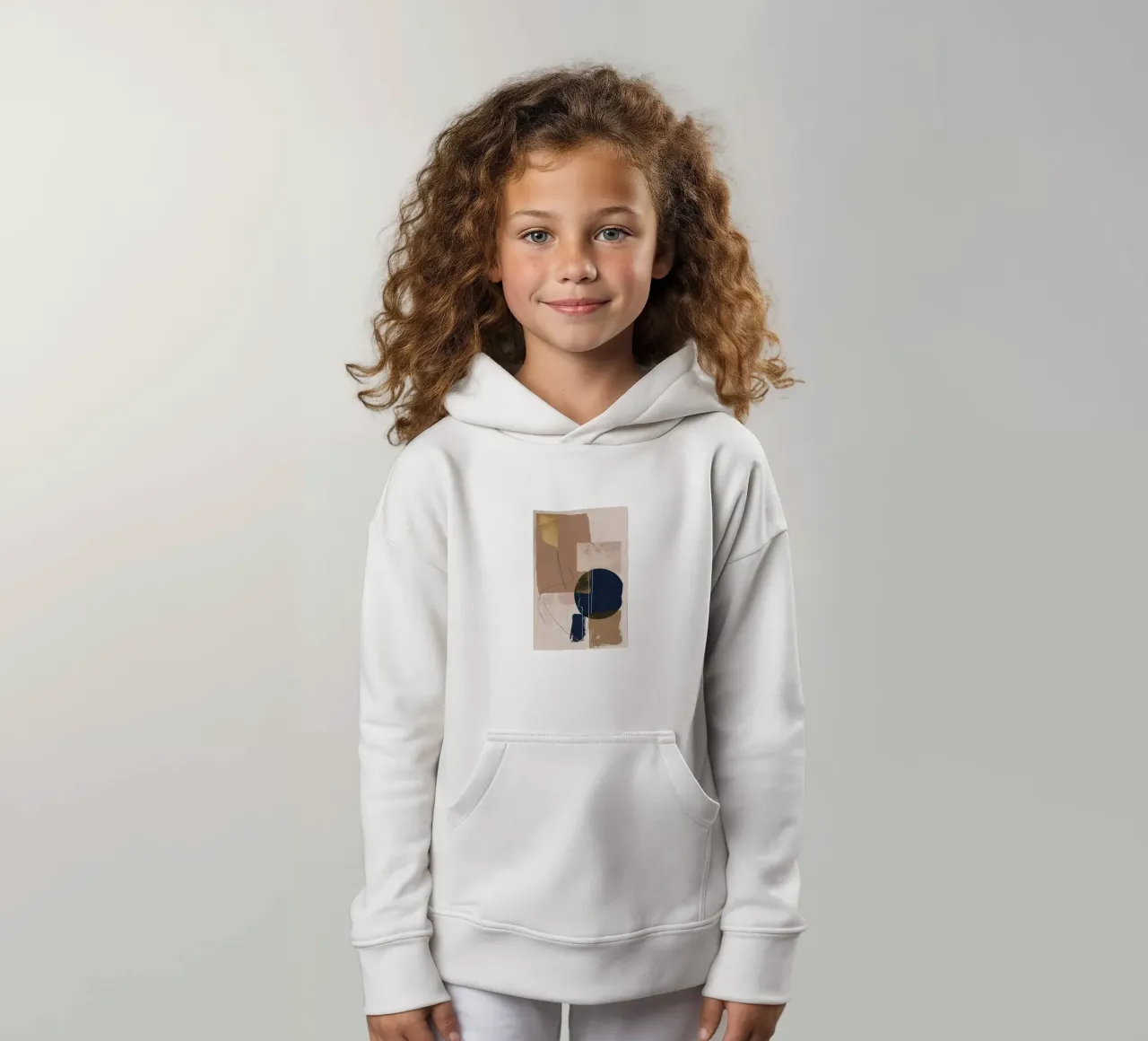 Copper and blue 3 kids hoodie by LeDieg
