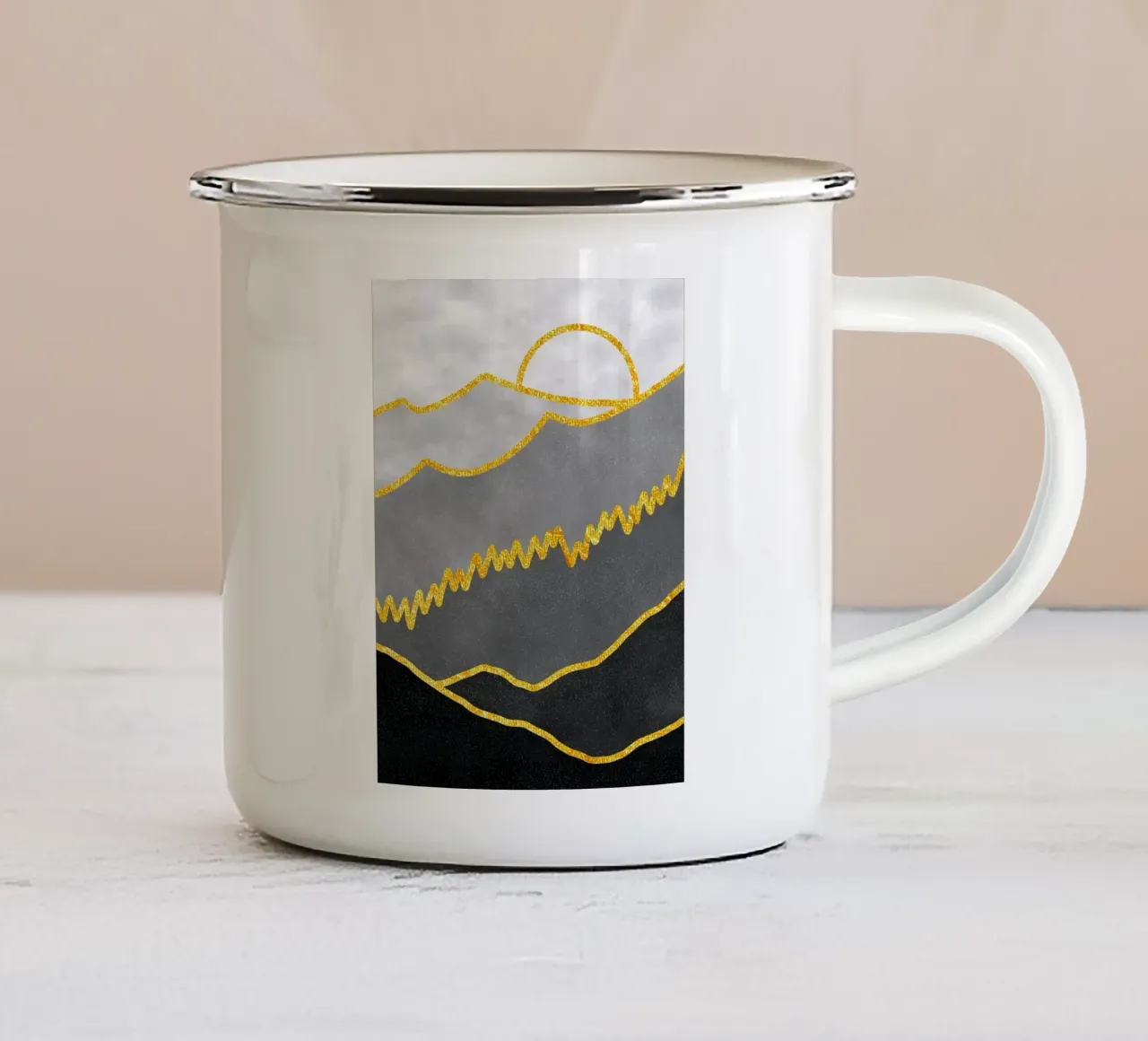 Giungla mistica tazza in smalto da Maria Lang