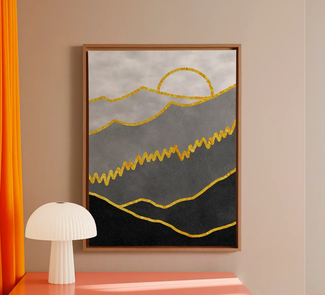 Mystieke jungle canvas met Baklijst van Maria Lang