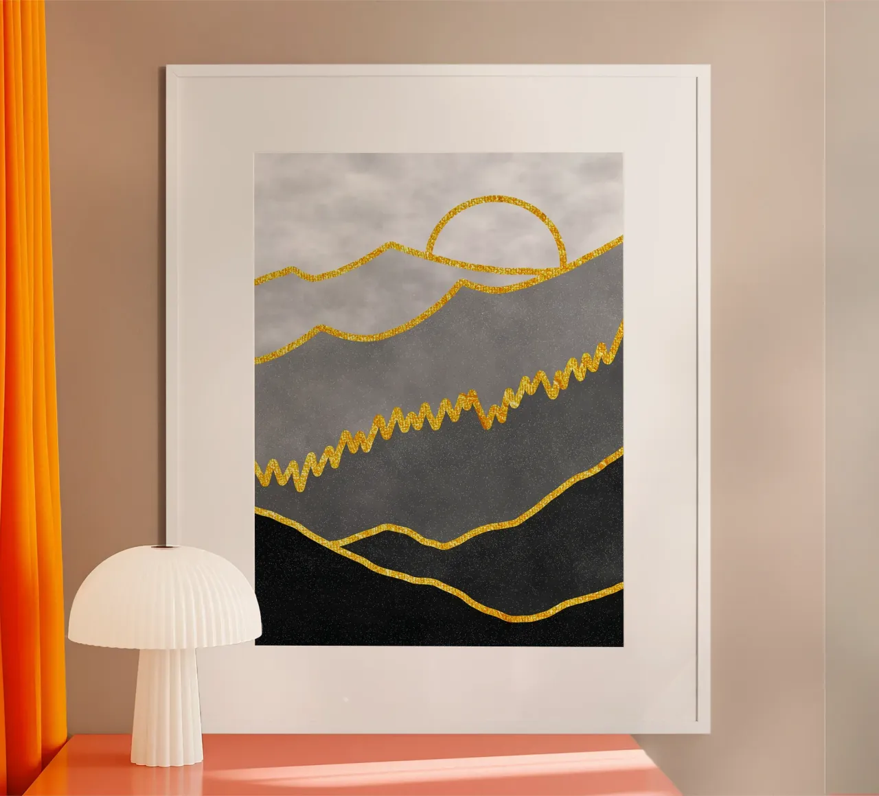 Giungla mistica poster con telaio in plastica da Maria Lang