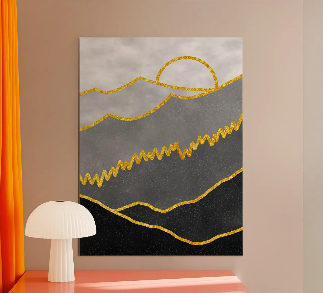 Giungla mistica poster con telaio in plastica da Maria Lang