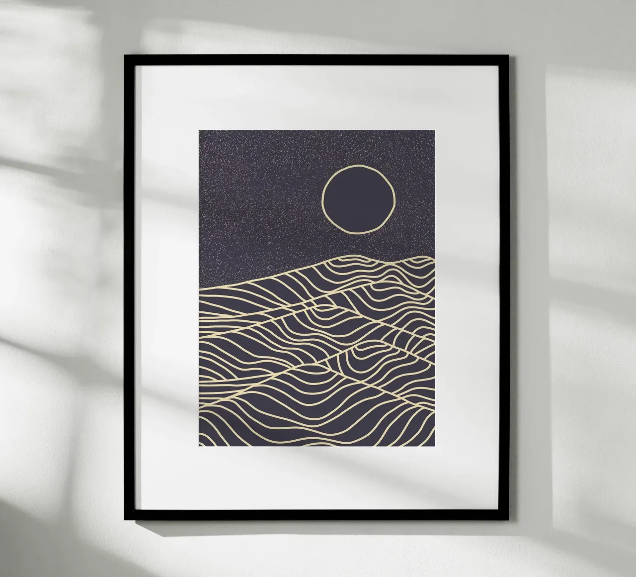 Colline Boho poster con telaio in alluminio da Maria Lang