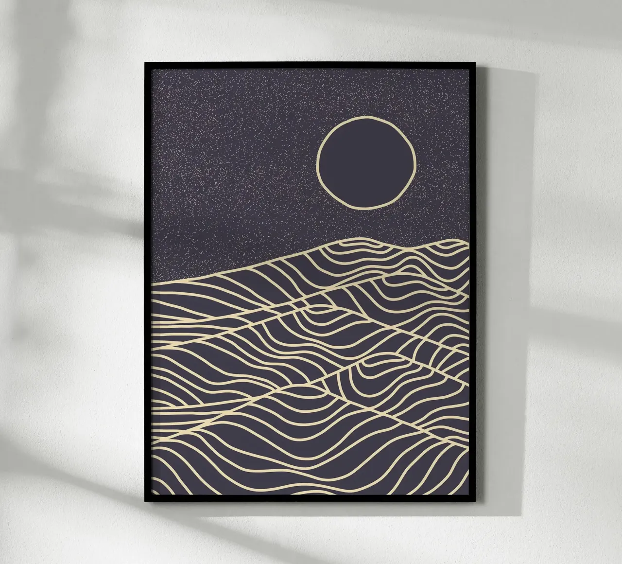 Colline Boho poster con telaio in alluminio da Maria Lang
