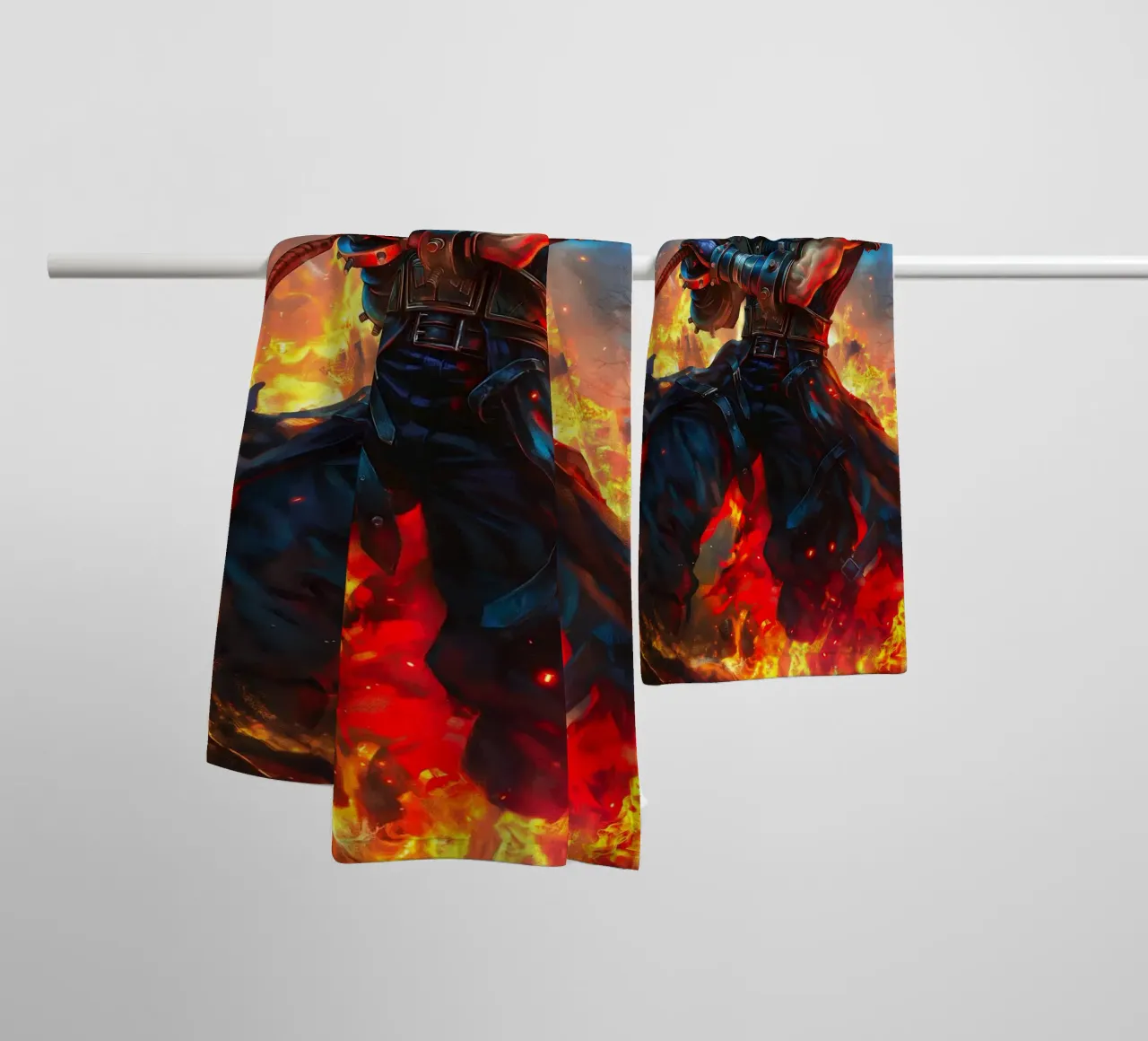 Cloud Strife Final Fantasy VII FF7 asciugamano da bagno da Fleur de Lys