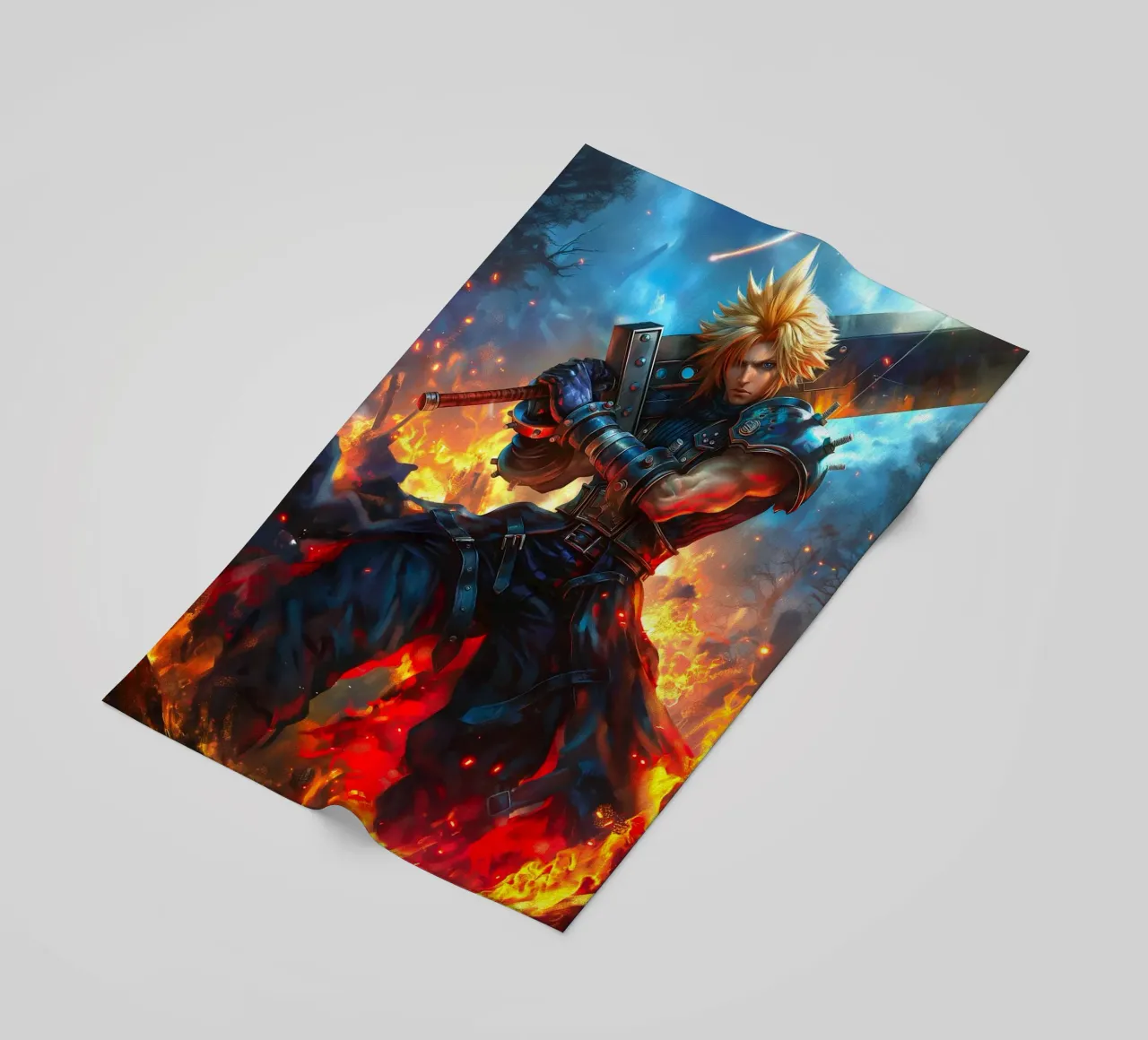 Cloud Strife Final Fantasy VII FF7 telo mare da Fleur de Lys