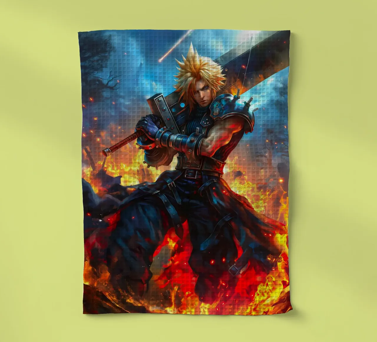 Cloud Strife Final Fantasy VII FF7 canovaccio da cucina da Fleur de Lys
