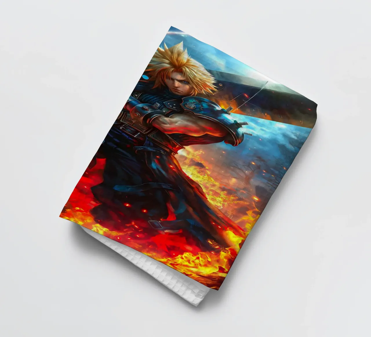 Cloud Strife Final Fantasy VII FF7 canovaccio da cucina da Fleur de Lys