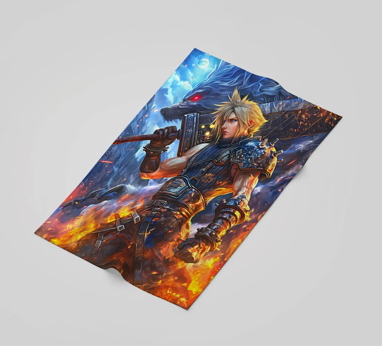 Cloud Strife Final Fantasy VII FF7 telo mare da Fleur de Lys