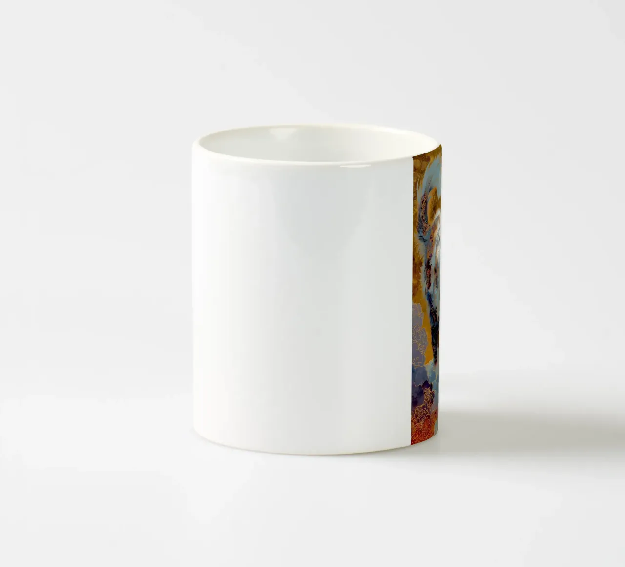Gatto Ukyio-e tazza in ceramica da Fleur de Lys
