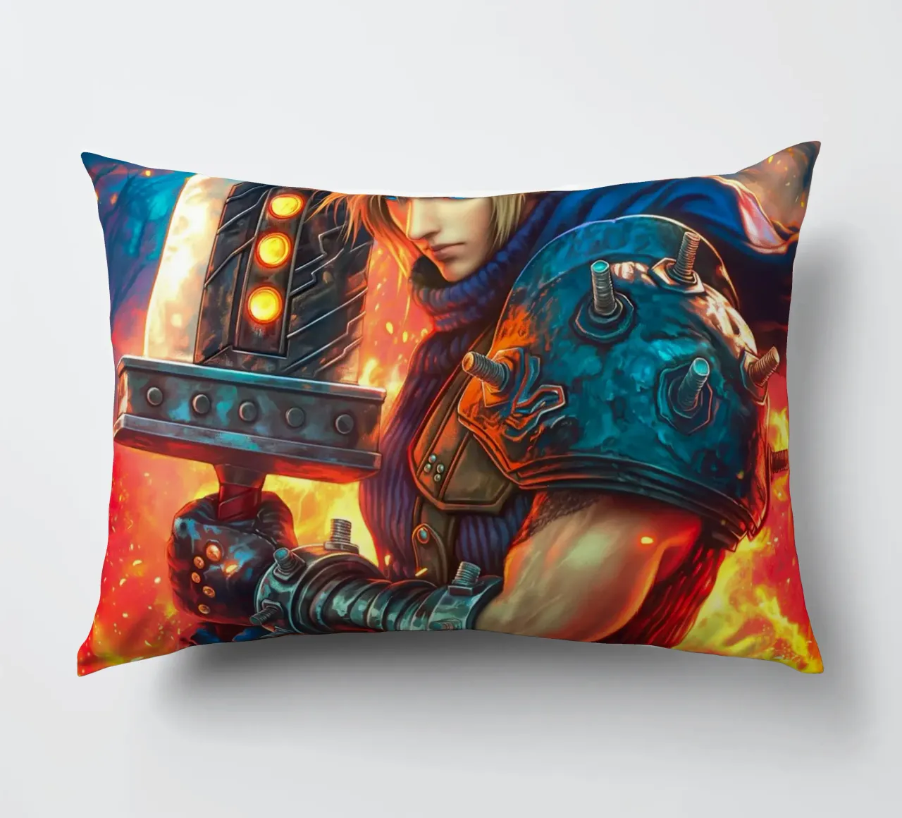 Cloud Strife Final Fantasy VII FF7 cuscino da Fleur de Lys