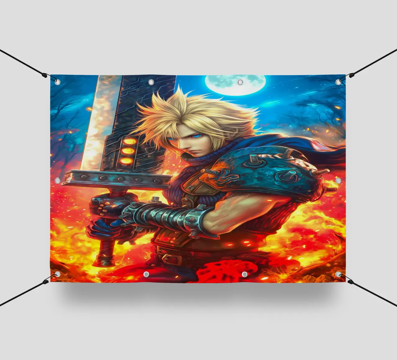 Cloud Strife Final Fantasy VII FF7 telo in pvc da Fleur de Lys
