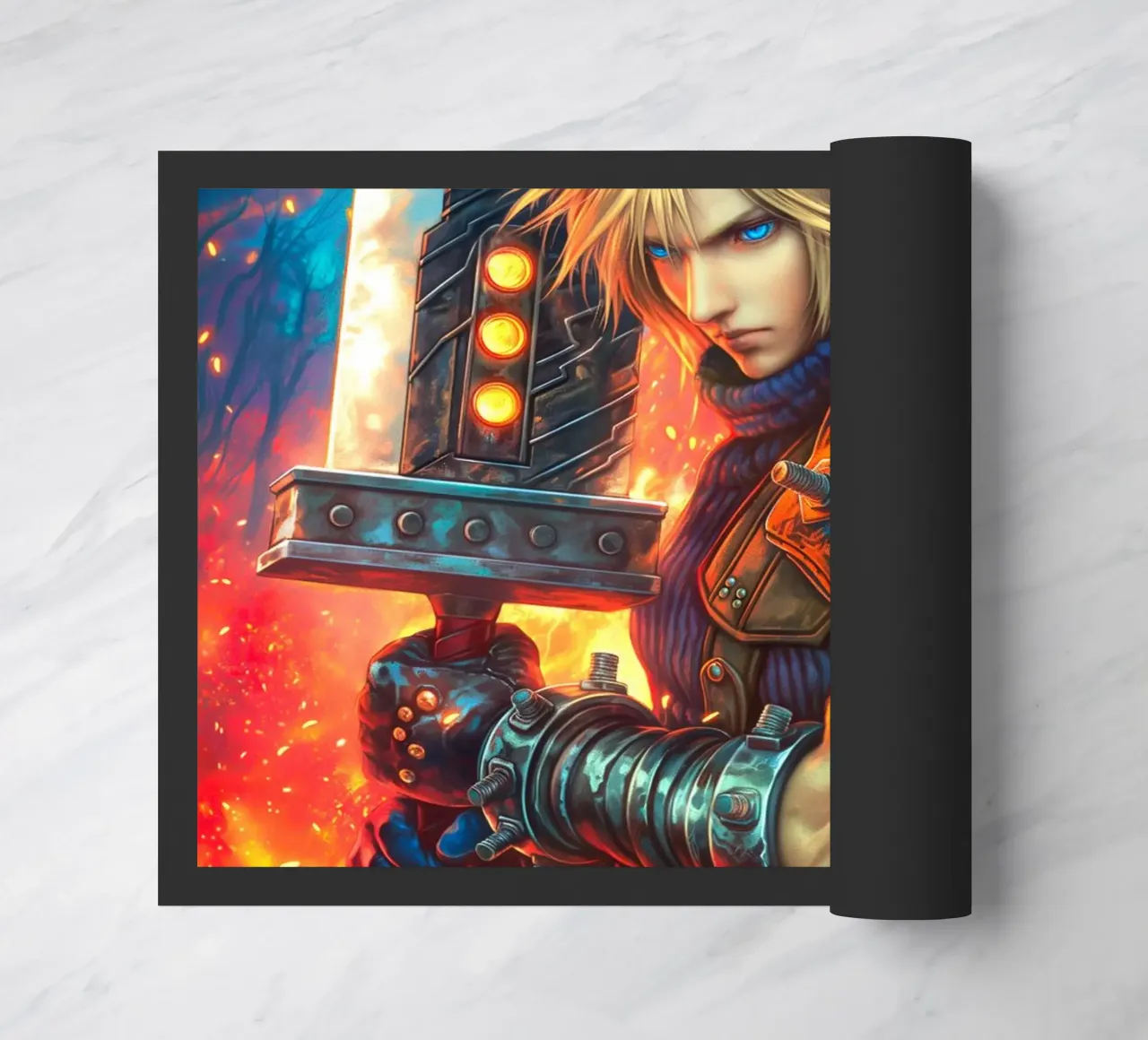 Cloud Strife Final Fantasy VII FF7 zerbino da Fleur de Lys