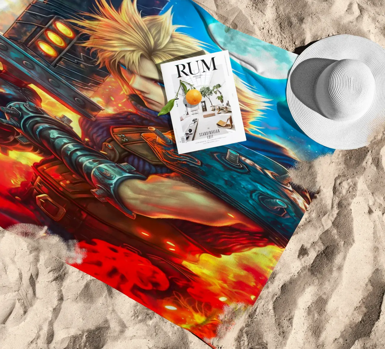 Cloud Strife Final Fantasy VII FF7 telo mare da Fleur de Lys