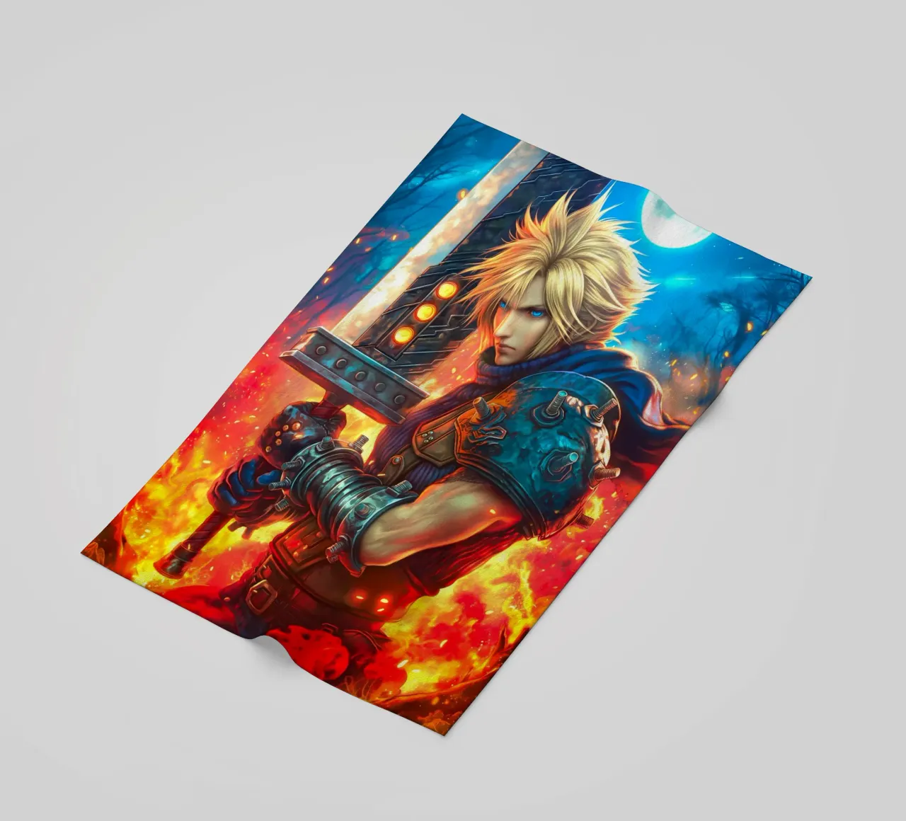 Cloud Strife Final Fantasy VII FF7 telo mare da Fleur de Lys