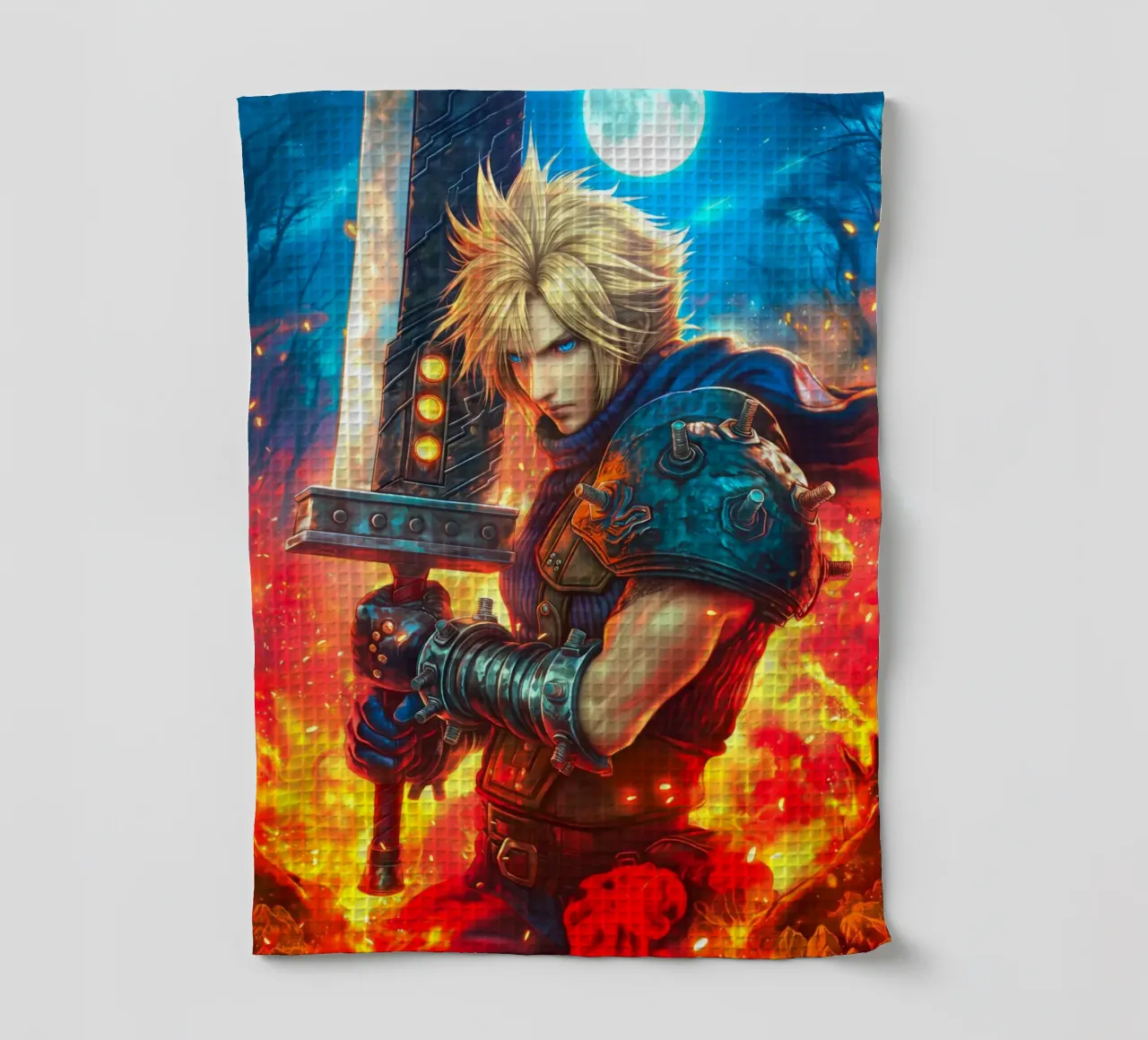 Cloud Strife Final Fantasy VII FF7 canovaccio da cucina da Fleur de Lys