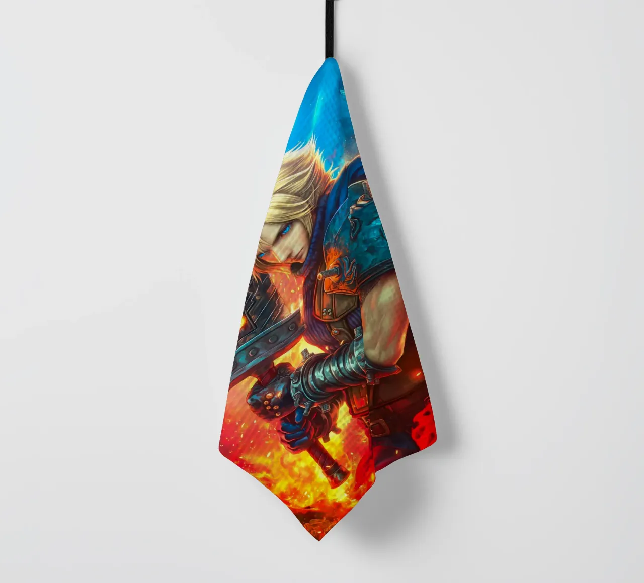 Cloud Strife Final Fantasy VII FF7 canovaccio da cucina da Fleur de Lys
