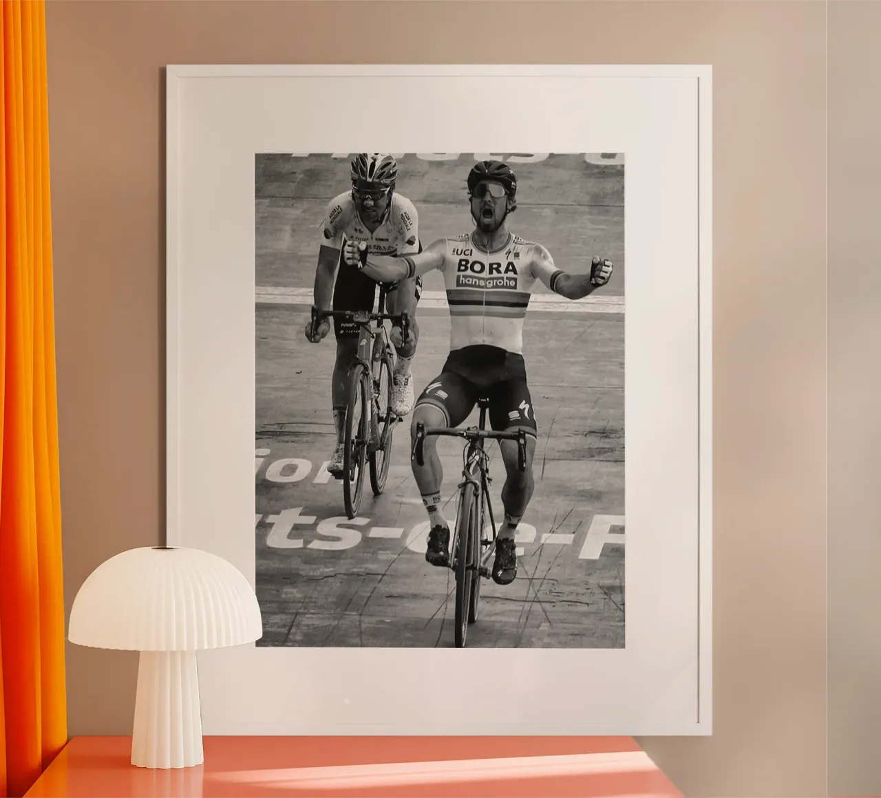 peter sagan vince la parigi-roubaix poster da addelia shope