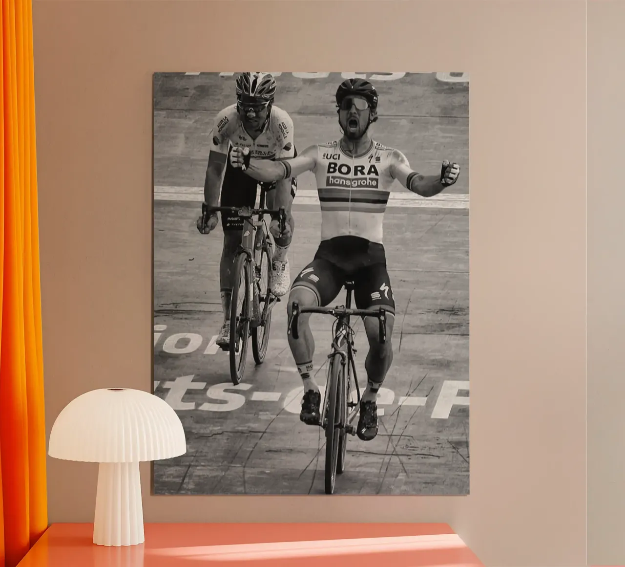 peter sagan vince la parigi-roubaix poster da addelia shope