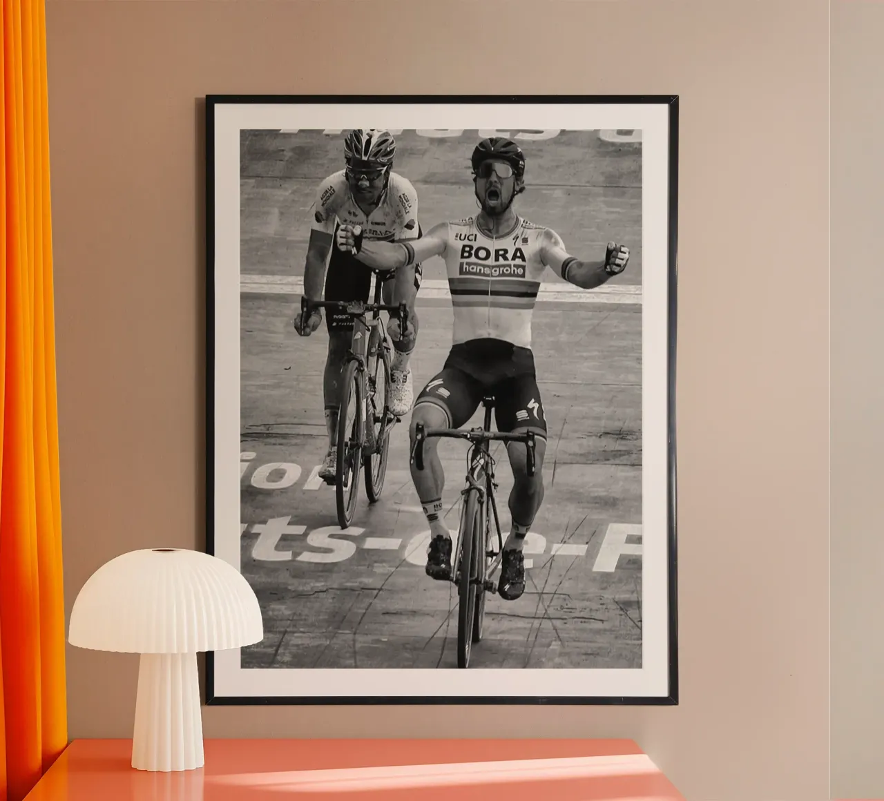 peter sagan vince la parigi-roubaix poster da addelia shope