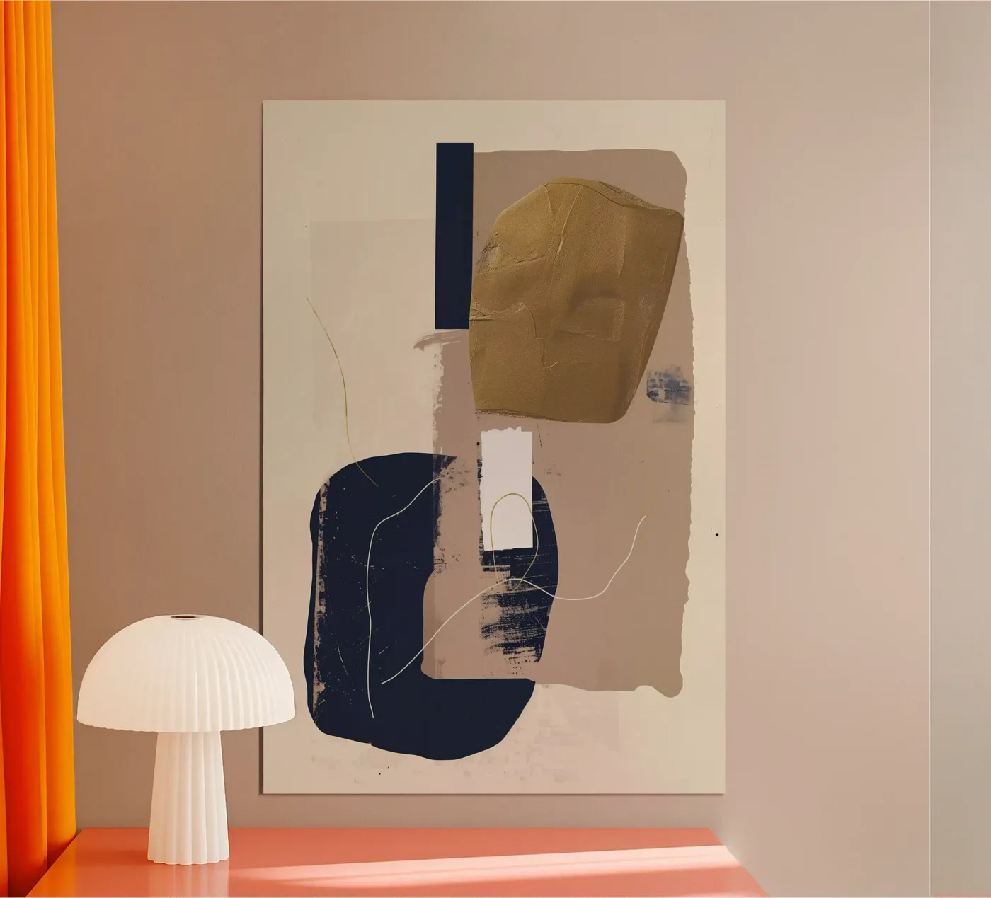 Copper and blue 2 poster by LeDieg